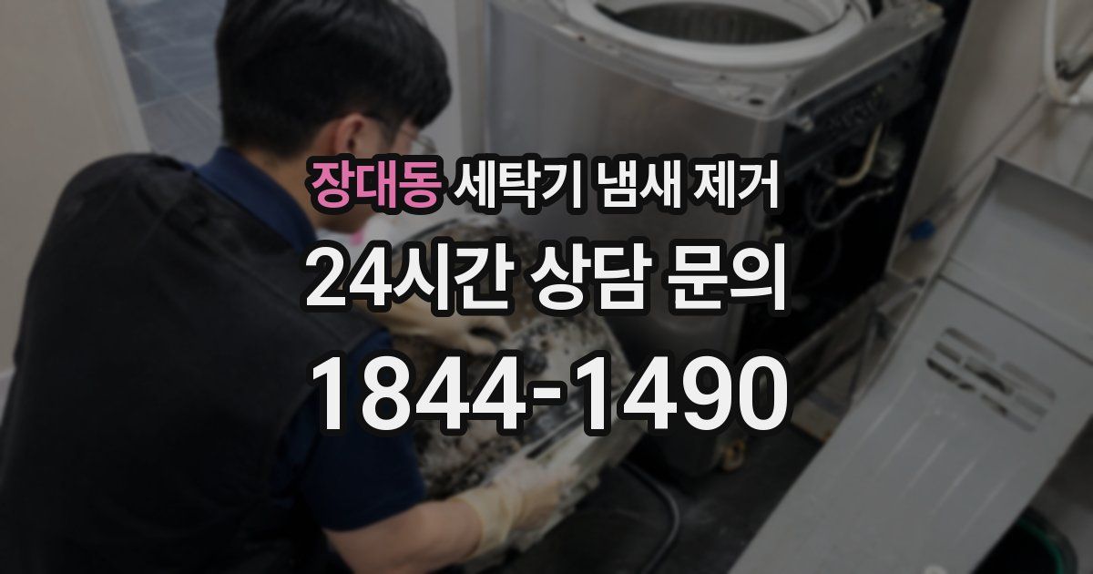 장대동 세탁기 냄새 제거