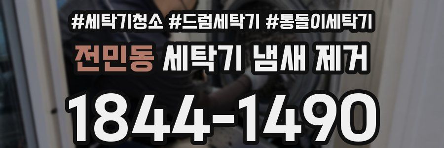 전민동 세탁기 냄새 제거