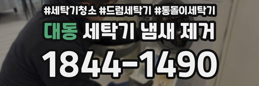 대동 세탁기 냄새 제거