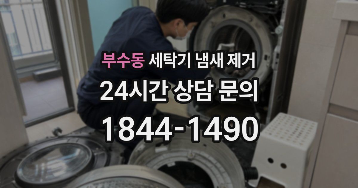 부수동 세탁기 냄새 제거