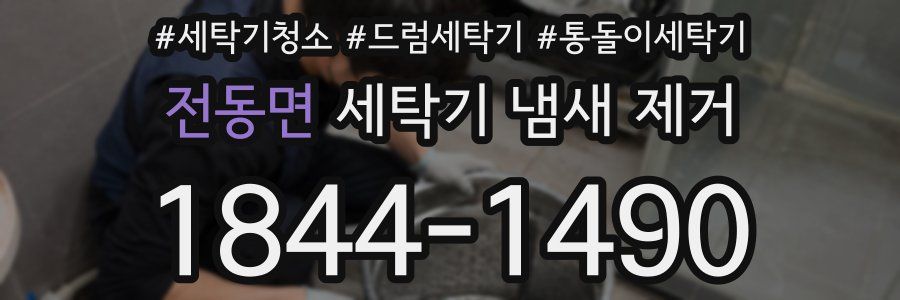 전동면 세탁기 냄새 제거