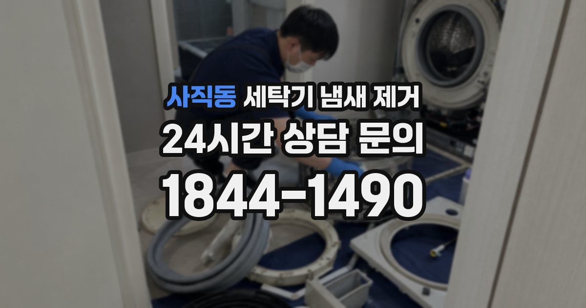 사직동 세탁기 냄새 제거