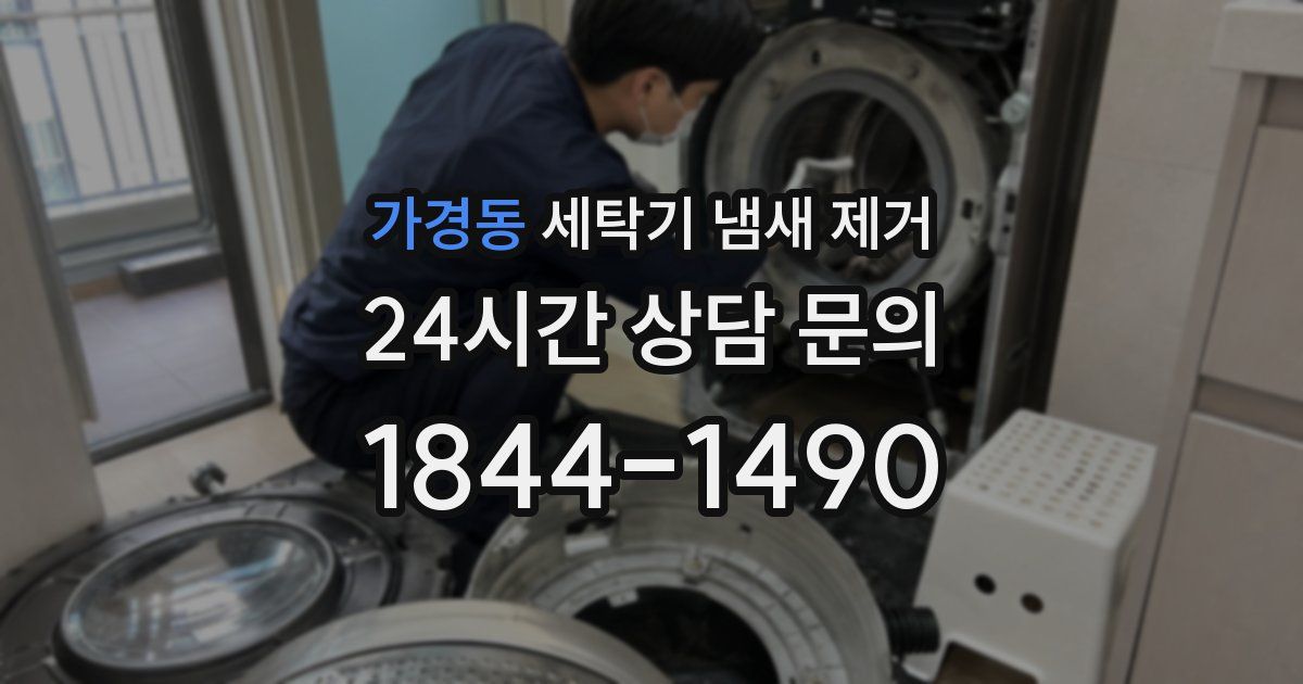 가경동 세탁기 냄새 제거