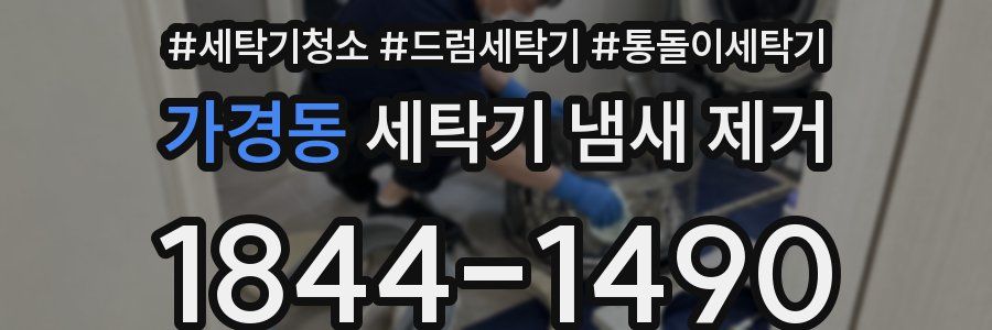 가경동 세탁기 냄새 제거