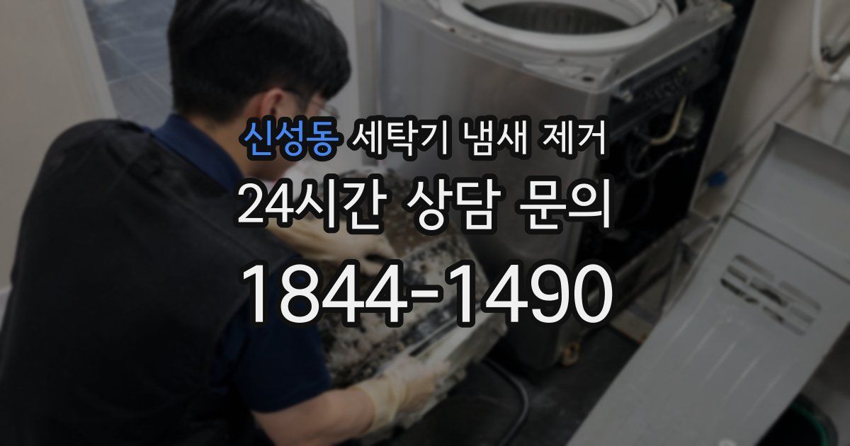 신성동 세탁기 냄새 제거