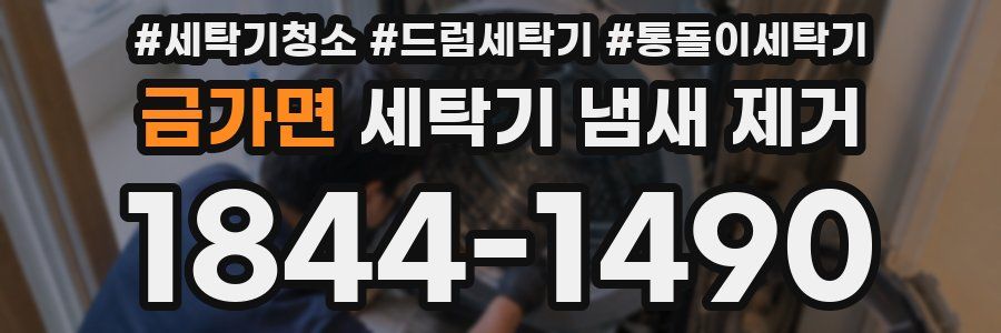 금가면 세탁기 냄새 제거