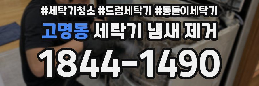 고명동 세탁기 냄새 제거