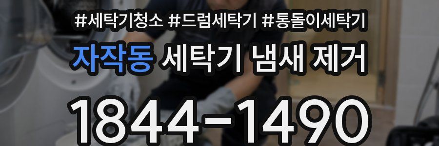 자작동 세탁기 냄새 제거