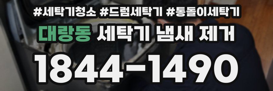 대랑동 세탁기 냄새 제거
