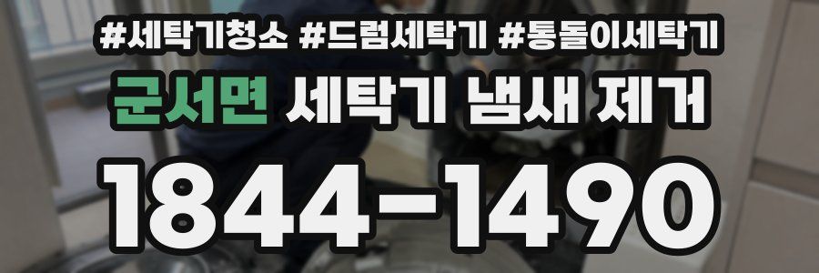 군서면 세탁기 냄새 제거