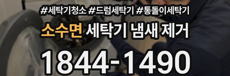 소수면 세탁기 냄새 제거