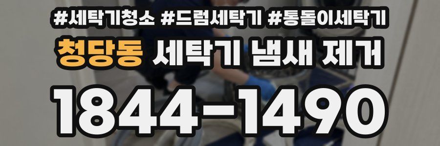 청당동 세탁기 냄새 제거