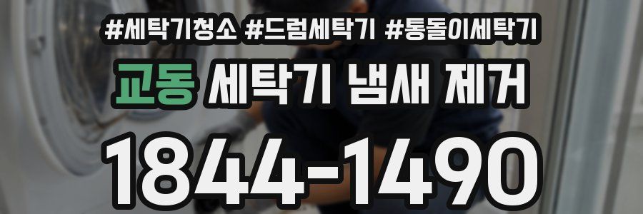 교동 세탁기 냄새 제거