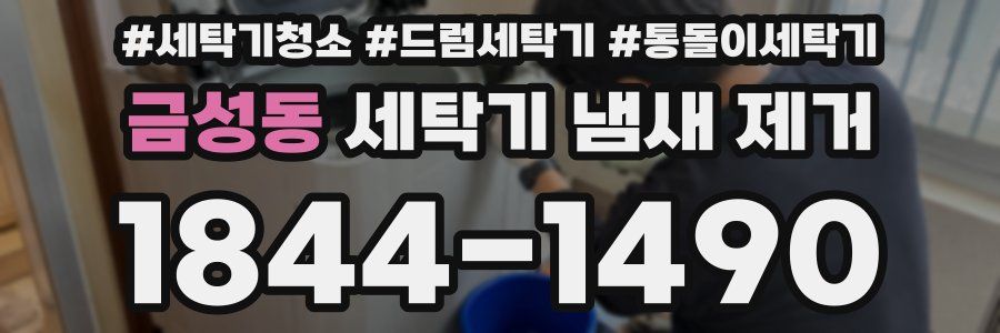 금성동 세탁기 냄새 제거