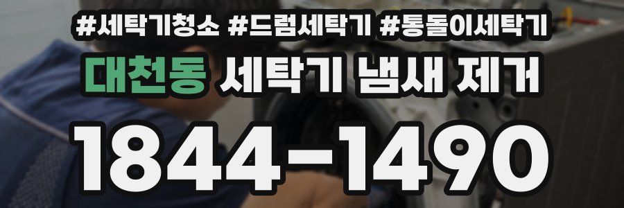대천동 세탁기 냄새 제거