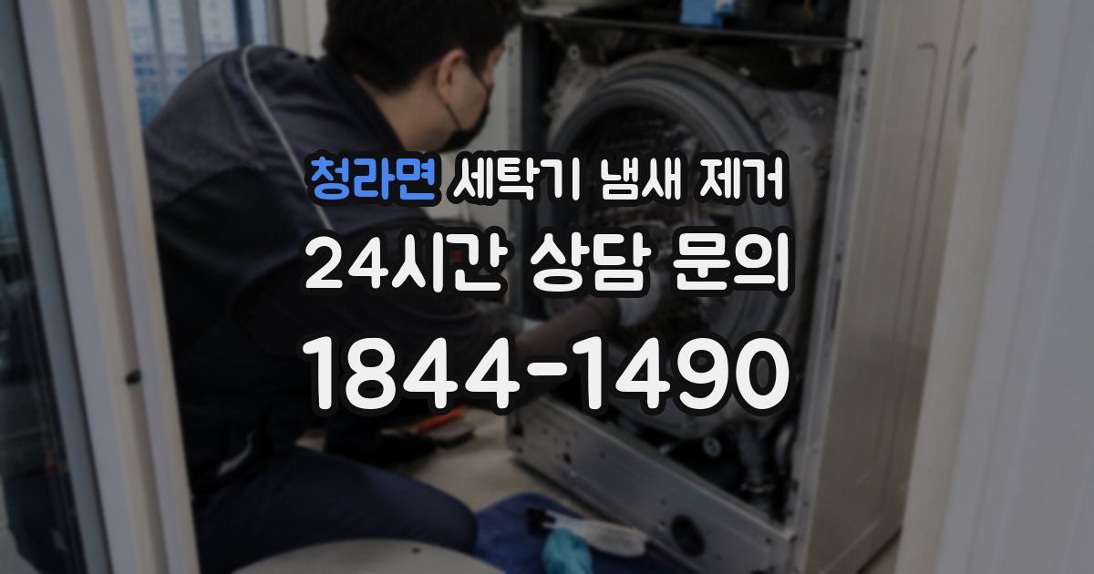청라면 세탁기 냄새 제거