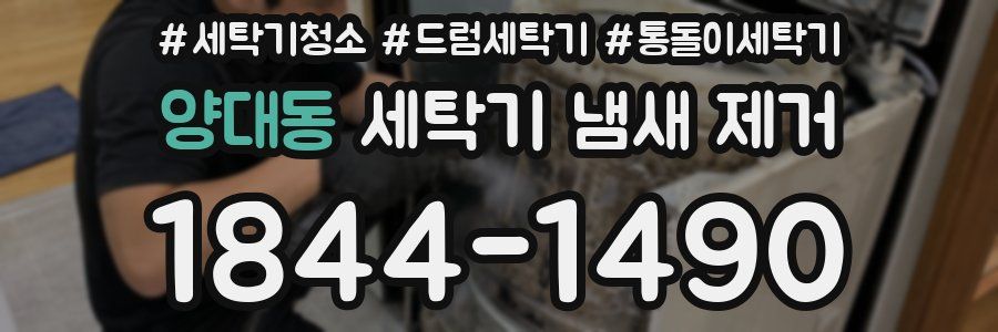 양대동 세탁기 냄새 제거