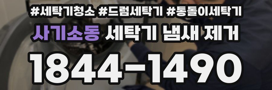 사기소동 세탁기 냄새 제거