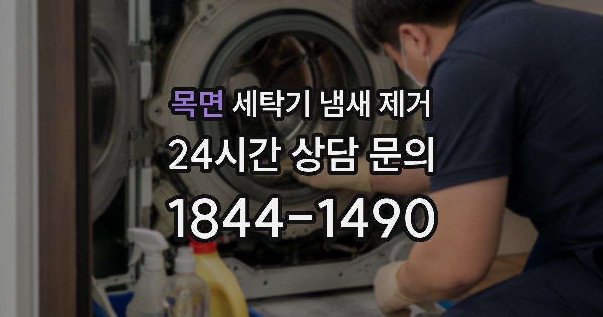 목면 세탁기 냄새 제거