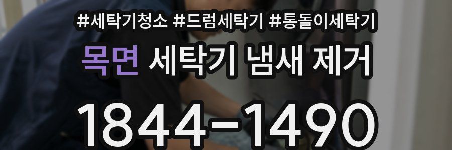목면 세탁기 냄새 제거