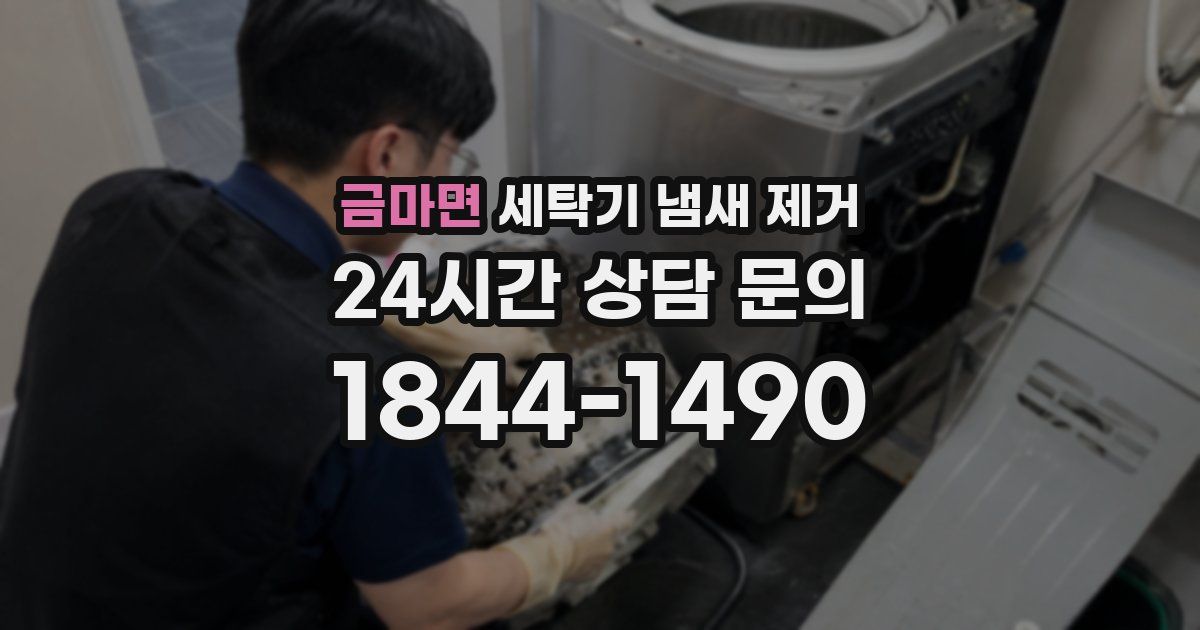 금마면 세탁기 냄새 제거