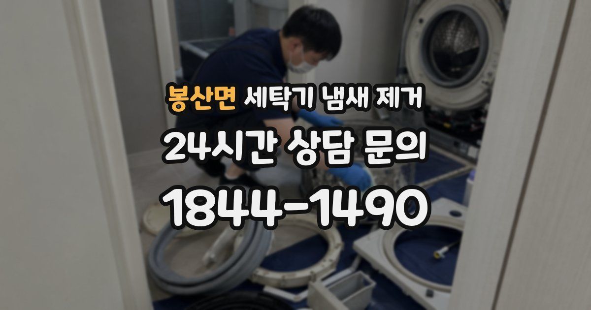 봉산면 세탁기 냄새 제거