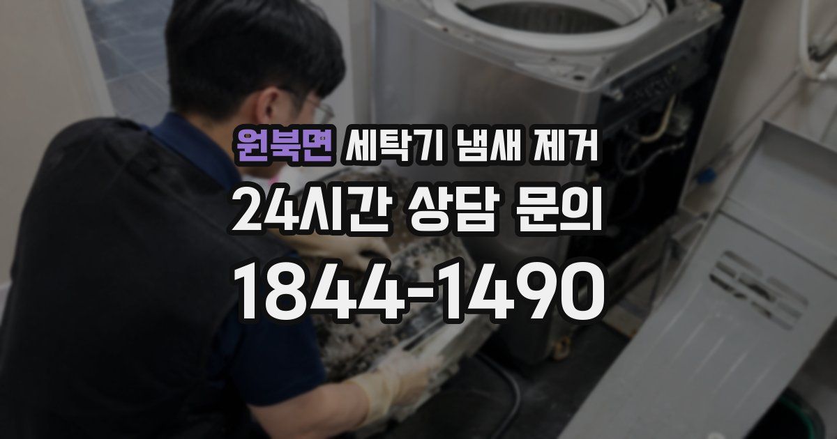 원북면 세탁기 냄새 제거