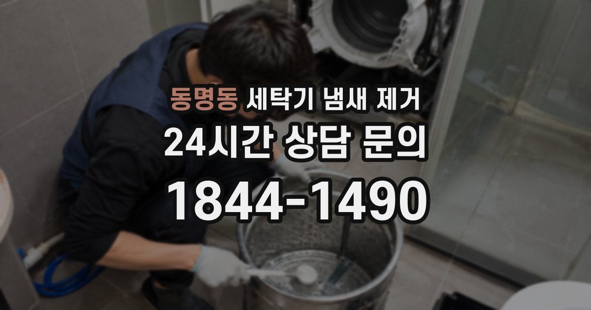 동명동 세탁기 냄새 제거