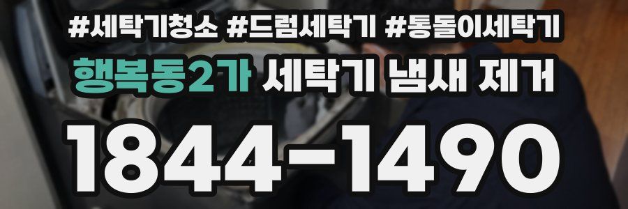 행복동2가 세탁기 냄새 제거