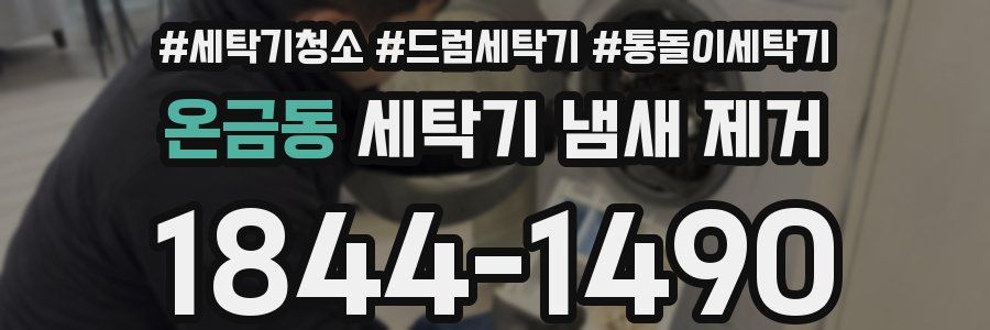 온금동 세탁기 냄새 제거
