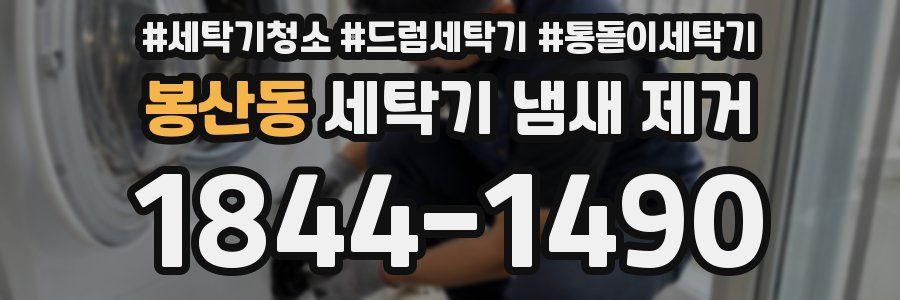 봉산동 세탁기 냄새 제거