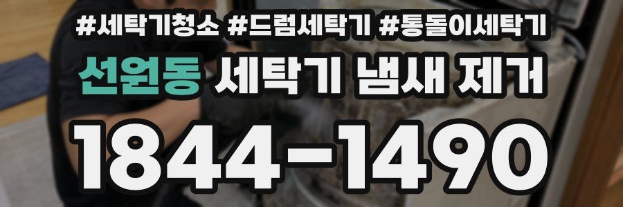 선원동 세탁기 냄새 제거