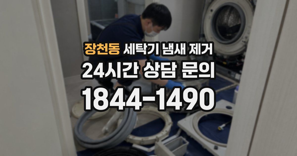 장천동 세탁기 냄새 제거