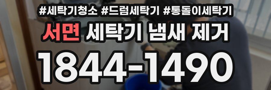 서면 세탁기 냄새 제거