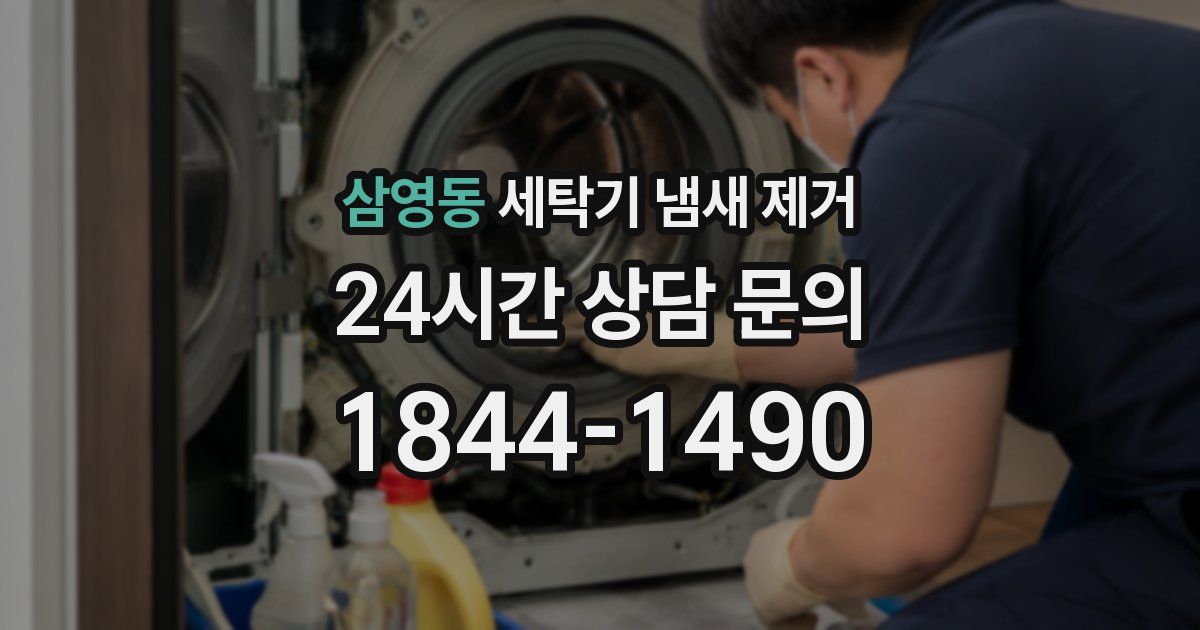 삼영동 세탁기 냄새 제거