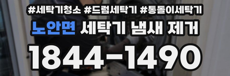 노안면 세탁기 냄새 제거