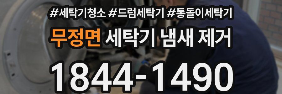 무정면 세탁기 냄새 제거