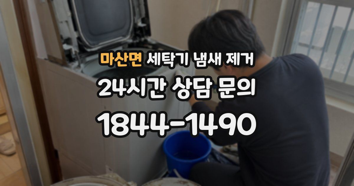 마산면 세탁기 냄새 제거