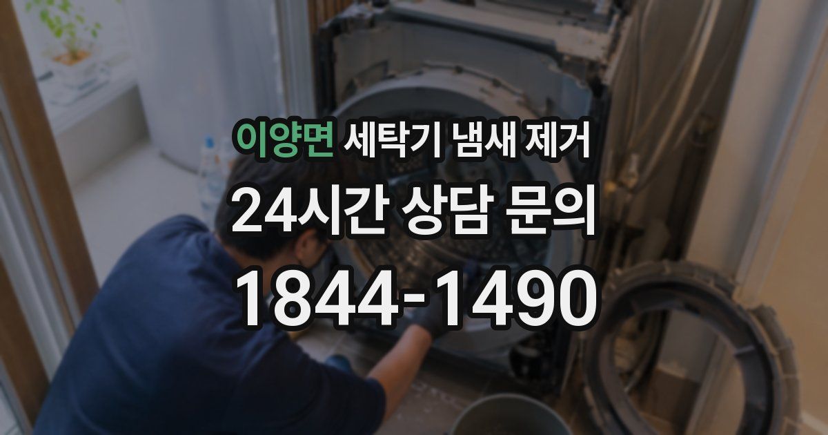 이양면 세탁기 냄새 제거