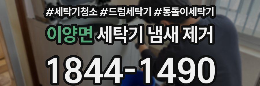 이양면 세탁기 냄새 제거