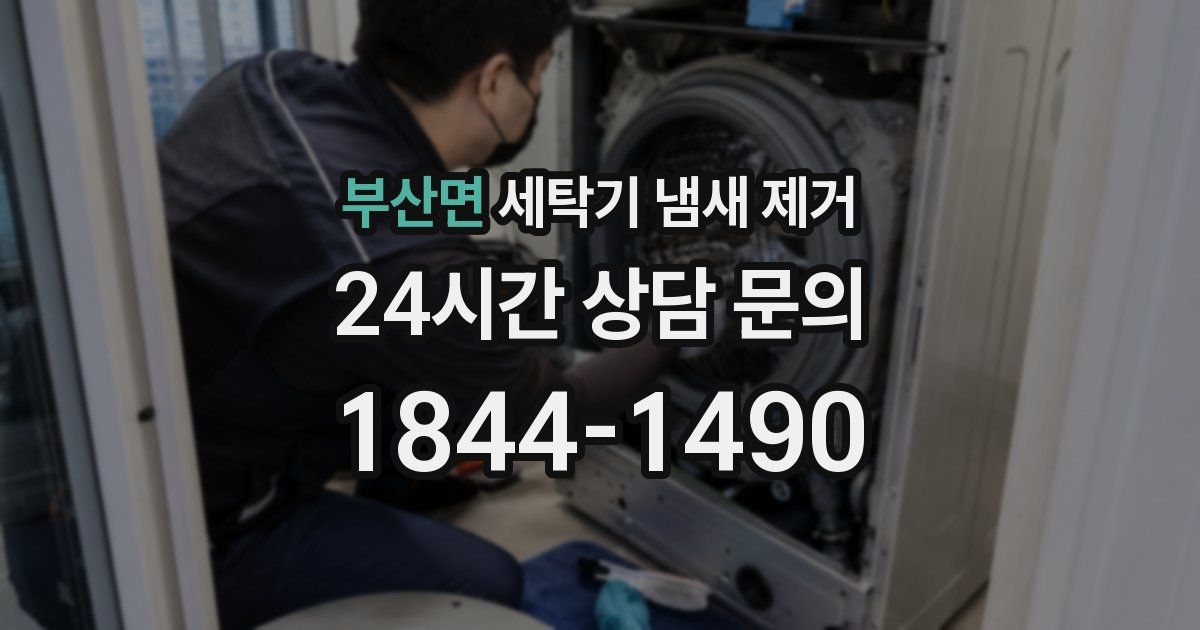 부산면 세탁기 냄새 제거