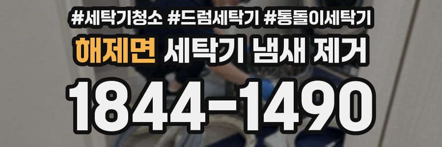 해제면 세탁기 냄새 제거