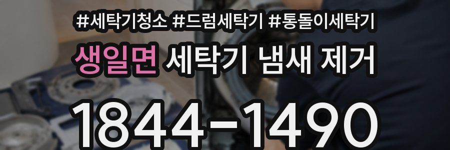 생일면 세탁기 냄새 제거