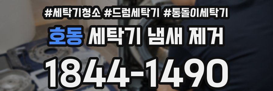 호동 세탁기 냄새 제거