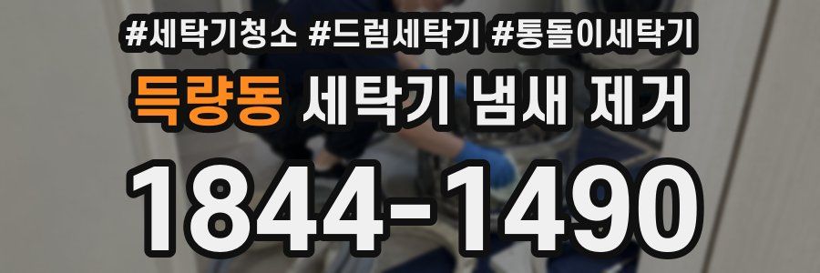 득량동 세탁기 냄새 제거