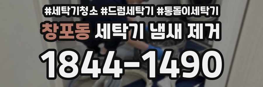 창포동 세탁기 냄새 제거
