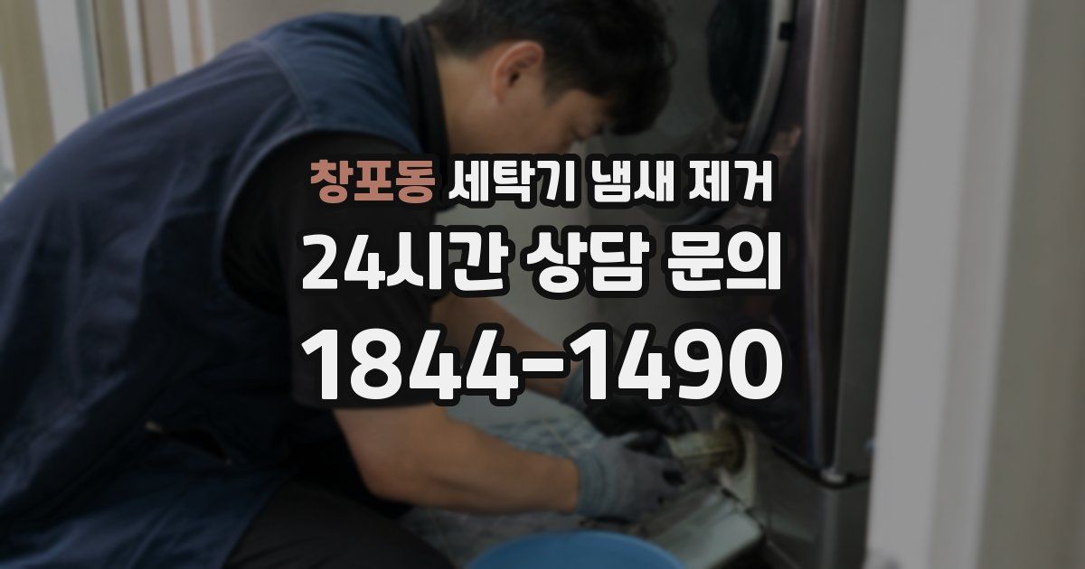 창포동 세탁기 냄새 제거