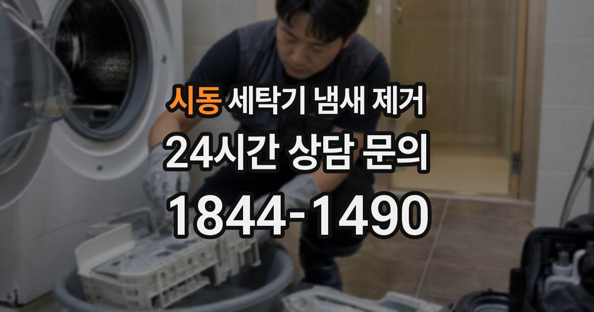시동 세탁기 냄새 제거