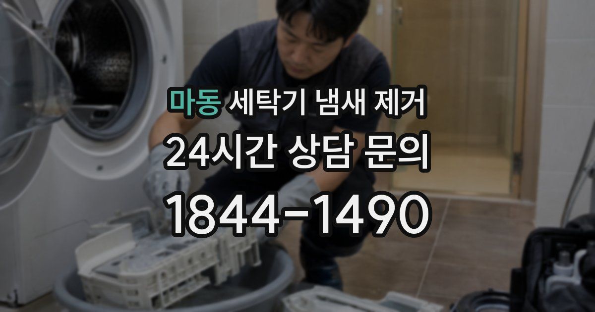 마동 세탁기 냄새 제거