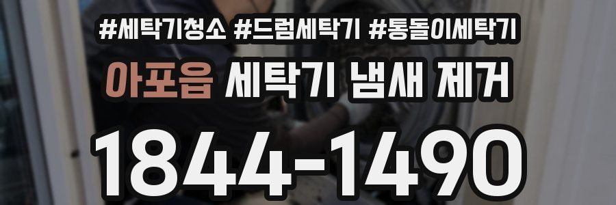아포읍 세탁기 냄새 제거
